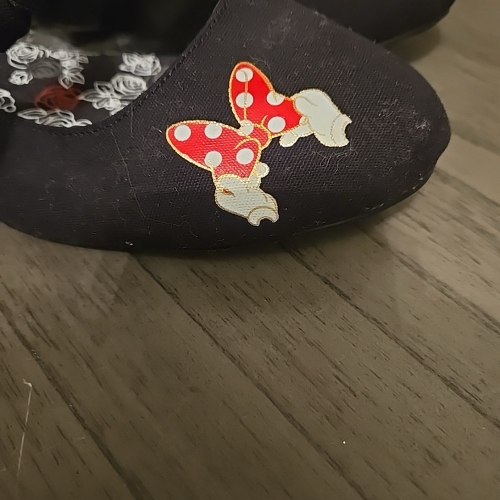 Torrid Black Flats with Red and White Bow Accents - Picture 5 of 5